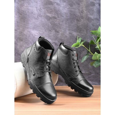 TSF Police Boots For Men's (787-BLK)